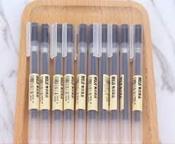 MUJI Other Collectible Ballpoint MUJI Japan Ballpoint Pens - 0.5mm Fine Tip, 10 Pack (UK Stock) Muji Smooth Gel Ink Ballpoint Pen 0.5