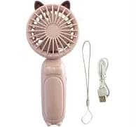 Wrapables Mini Portable Handheld Desktop Rechargeable USB Fan