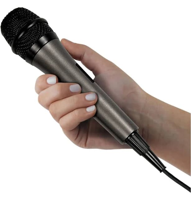 Singing Machine Unidirectional Dynamic Karaoke Microphone