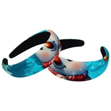 2 Pack Christmas Snowman Spa Headband - Make up headband - spa headband for washing face - Bubble headband - Makeup headband, Women's, Size: Large