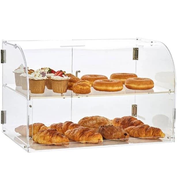 VEVOR 2-Tier Pastry Display Case