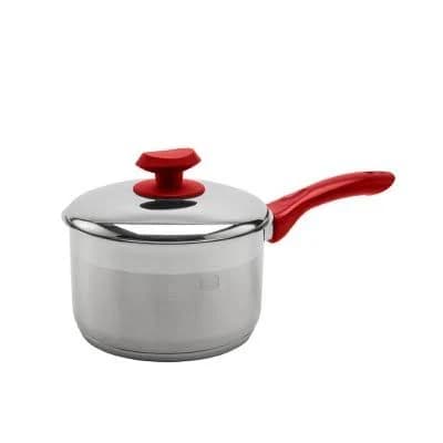YBmhome Classic Stainless Steel Chef's Induction Compatible Sauce Pot with Cover