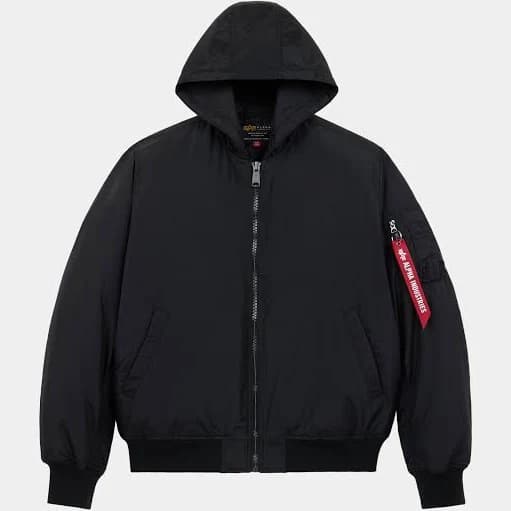 Alpha Industries MA-1 Hooded Oxford Flight Jacket