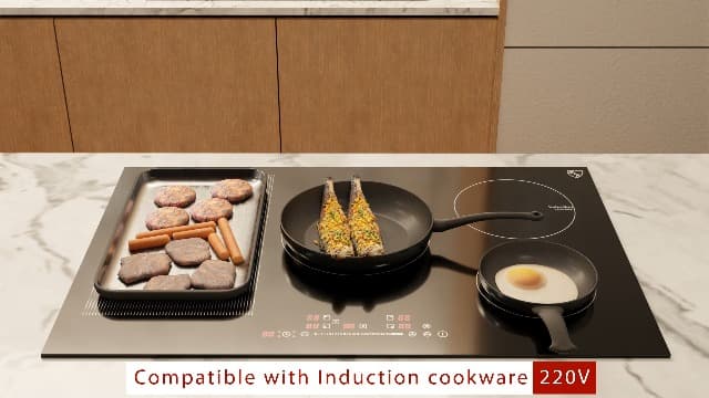 Amazon.com: K&H SIGNATURE SERIES 5 Burner 31.5 Inch Built-in Induction Electric Stove Top Ceramic Cooktop Touch Control 240V 9200W IN30-9200FLX : Appliances