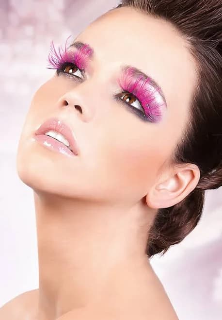 Paradise Dreams - Hot Pink Feather Eyelashes 644