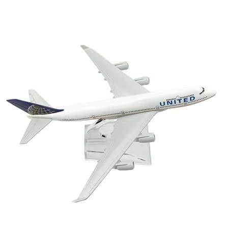 Retro Aircraft Model United Airlines B747 Airplane