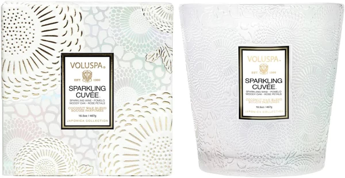 Voluspa Sparkling CUVEe 2 Wick Hearth Candle