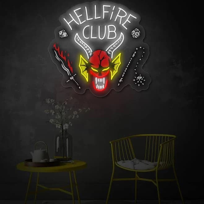 Hellfire Club Stranger Things LED Neon Sign