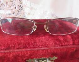 90's Hipster Glasses, Made in France, Embossed Metal Arms, Top Lens Frame, No Frame Bottom, Rectangular, Classic - Etsy