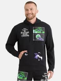 Nightmare Before Christmas Men's and Big Men's Front Back Graphic Hoodie, Sizes XS-3XL - Walmart.com