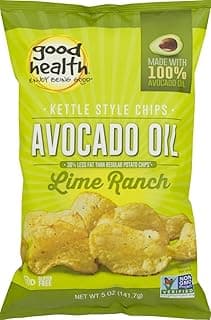Avocado Oil Kettle Style Lime Ranch Chips 5 oz. Bag (4 Bags)