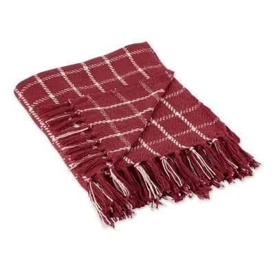 Design Imports DII Checked Plaid Throw