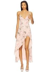 MORE TO COME Corinne Maxi Dress in Pink Floral | REVOLVE