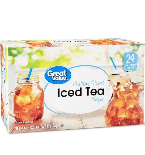 Great Value, Iced Black Tea Gallon Sized, Tea Bags, 24 Ct