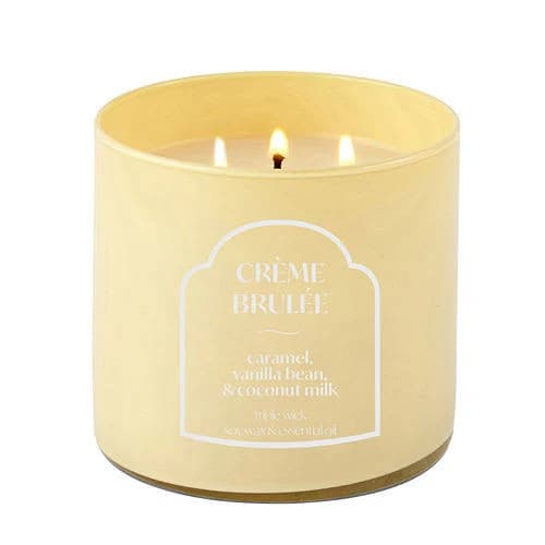 Distant Lands Creme Brulee 3-Wick Scented Jar Candle