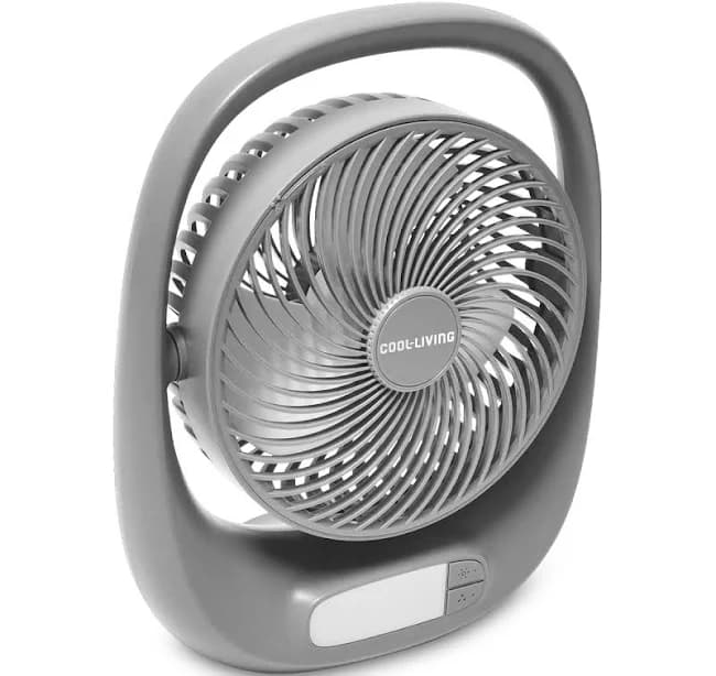Cool- Living Portable Rechargeable Fan with LED Night Light