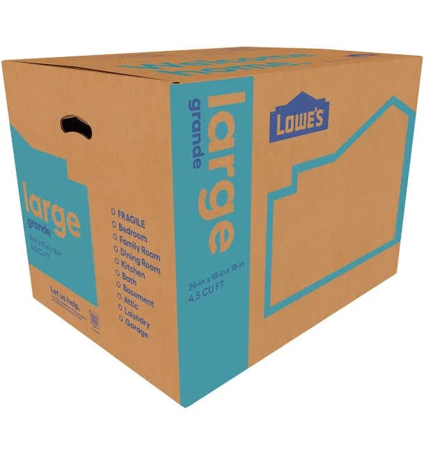 Lowe's feets Classic Large Cardboard Moving Box