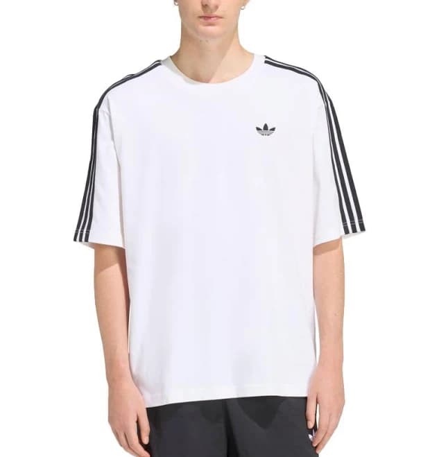 Adidas Adicolor 3-stripes Oversized Men Tee - White