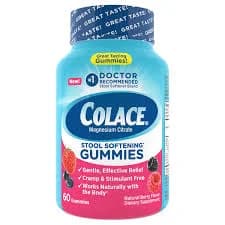 Colace Natural Berry Flavor Stool Softening Gummies