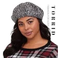 torrid | Accessories | Nwt Black White Boucle Beret Hat | Poshmark