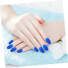 Amazon.com: POPETPOP Fashionable Detachable Short Matte False Nails Tips for Easy Diy Nail Art Ultra-thin Design Pure Ballet for Women and Enthusiasts : Beauty & Personal Care