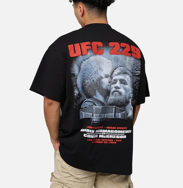 UFC Goat Crew Khabib vs. McGregor 229 Card T-Shirt