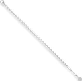 Evry Jewels Stainless Steel Rounded Link Chain Bracelet