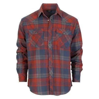 Gioberti Men's Western Flannel Plaid Shirt