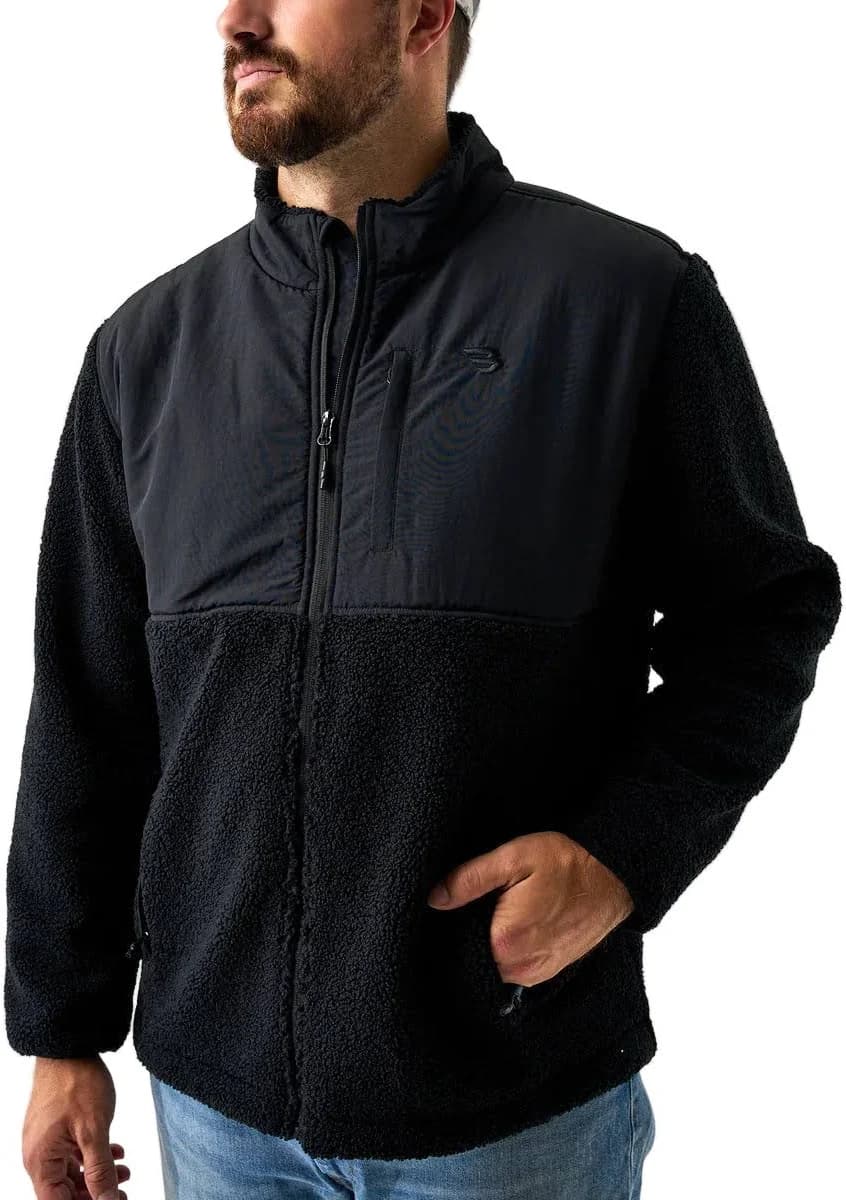Burlebo Men's Sherpa Full-Zip Jacket
