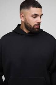 Hoodies & Sweatshirts | Plus Oversized Bonded Scuba Hoodie | boohooMAN
