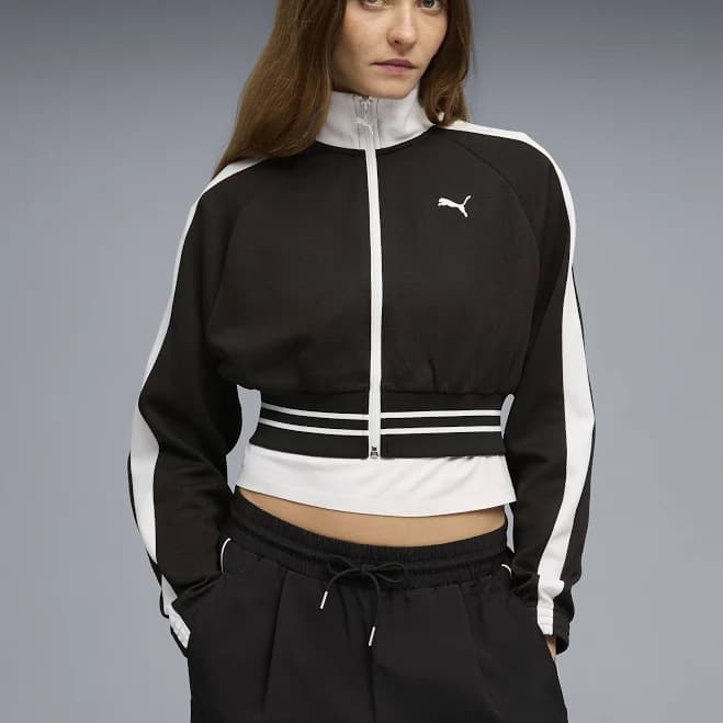 PUMA Women's T7 Cropped Track Jacket