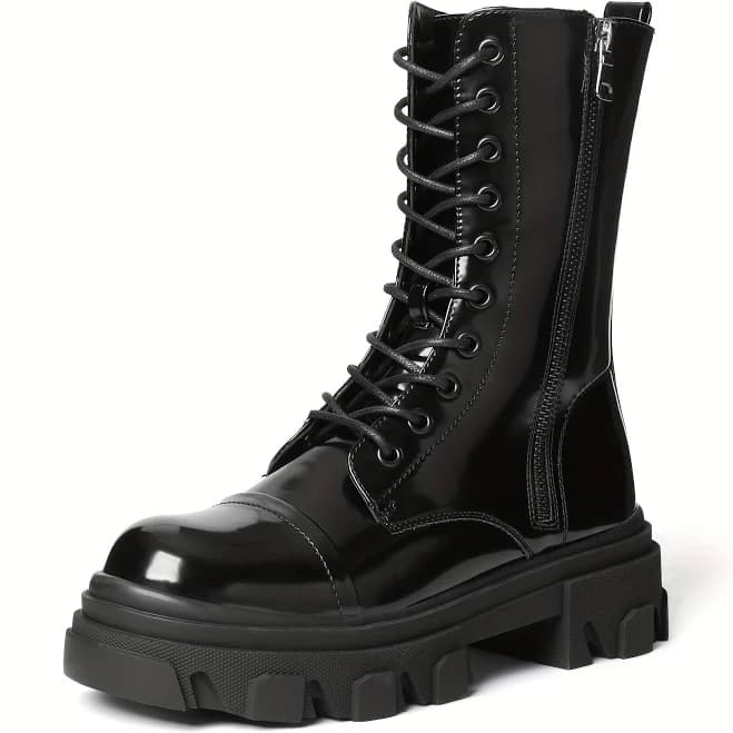 Dream Pairs Mid Calf Combat Boots