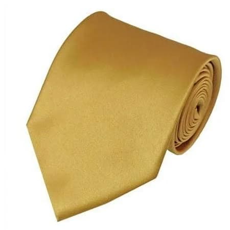 Romario Manzini Men's Traditional Honey Gold Necktie