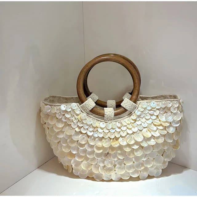 Luxury Handmade Heavy Industrial Beaded Handbag Design Women's Shell Embroidery Tote Rhinestone Pearl Wedding Evening Clutch Bag - AliExpress