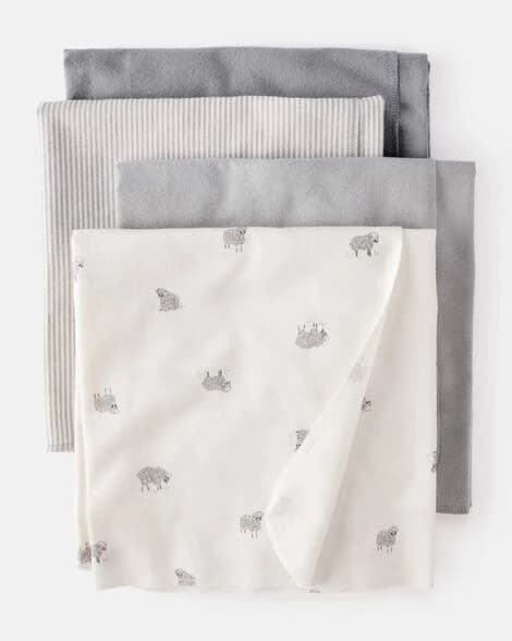 Carter's Baby Boys 4-Pack Sheep Blanket