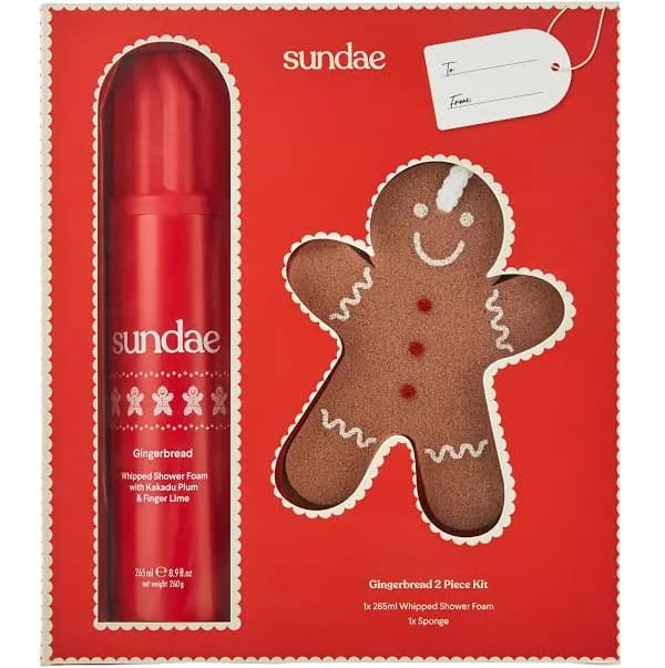 sundae Limited Edition Gingerbread Whipped Body Wash Shower Foam with Gift