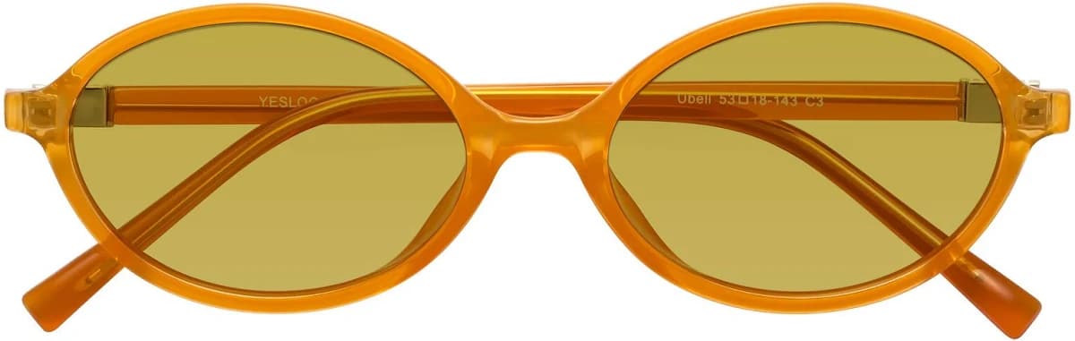 Hipster TR90 Oval Tinted Sunglasses Sunwear Lenses