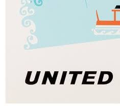 Buffalo Travel Poster Niagara Falls Print United Airlines Art (xr2550)a - Etsy