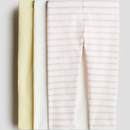 H&M Girls 3-Pack Cotton Leggings