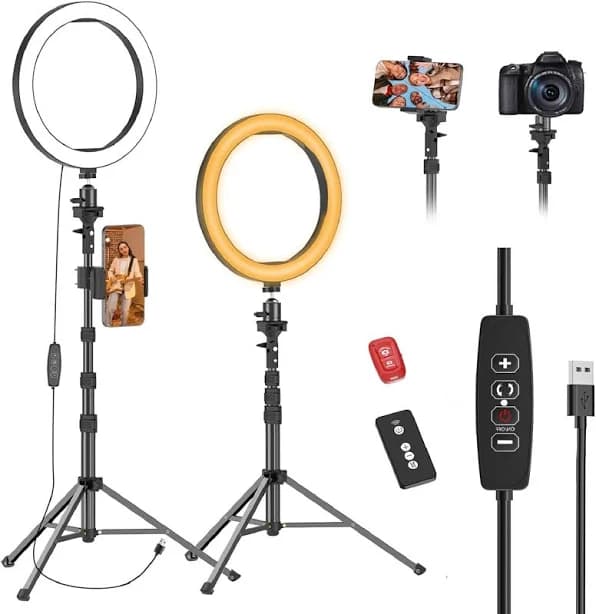 Selfie Ring Light with Extendable Tripod Stand
