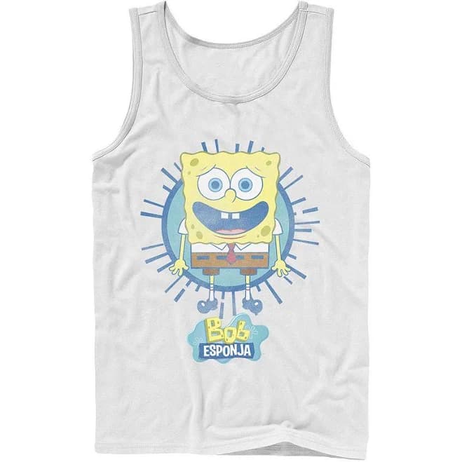 SpongeBob SquarePants Bob Rays Spanish Graphic Tank Top