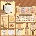 Kawaii Capybara Stationery Set Cute Ruler, Pencil, Pen Case Back-to-School Supplies Notebook, Stickers Pencil Sharpener