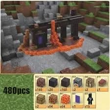 Magnetic Lava Core Blocks – Minecraft Inspired Diorama Kit
