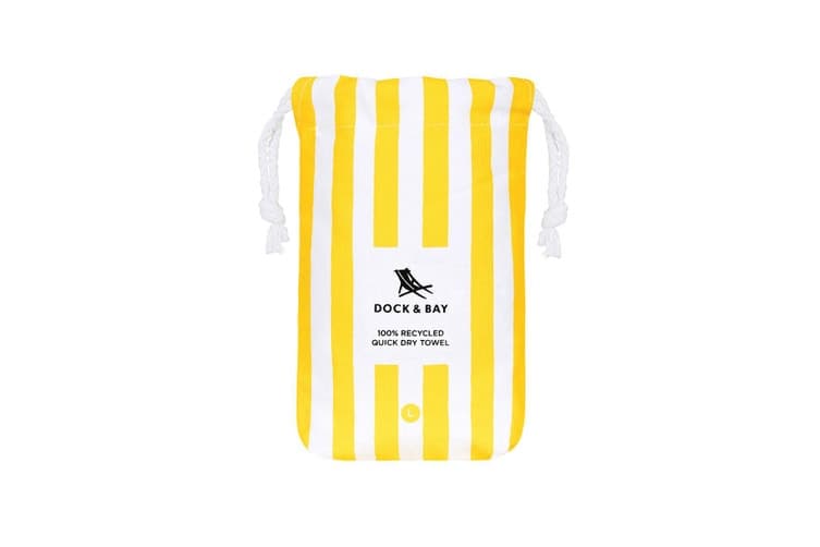 Buy Dock & Bay Beach Towel Cabana Collection L 100% Recycled Boracay Yellow Online | Matt Blatt