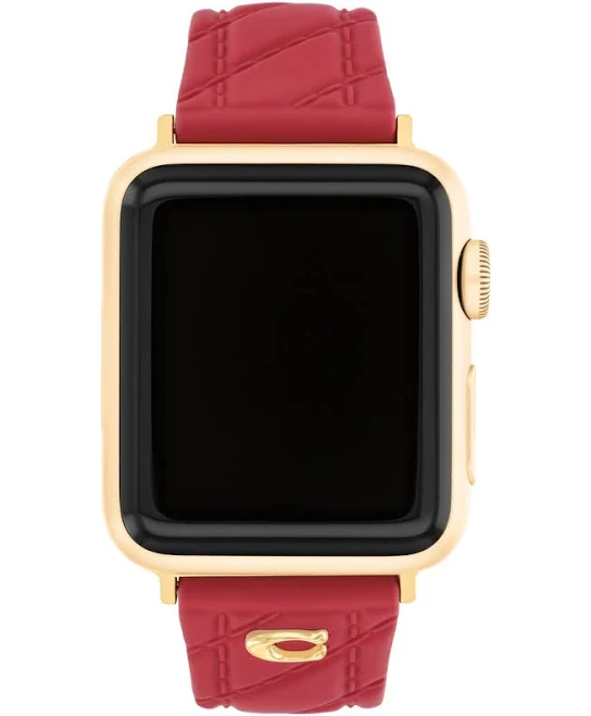 Coach Women's Silicone Apple Watch Strap
