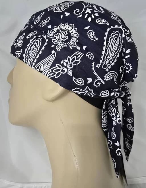 Paisley Cotton Durag with Sweatband