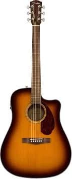 Fender CD-140SCE Dreadnought Cutaway Acoustic Electric Guitar, with 2-Year Warranty, Fishman Pickup and Preamp System, Sunburst, with Case