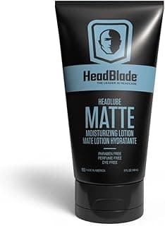 HeadBlade HeadLube Matte Moisturizer Lotion for Men (5 oz) - Leaves Head Smooth and Grease-Free, free Head Shaving Experience - Stay Refreshed and Hydrated with this Specially Designed Head Moisturize