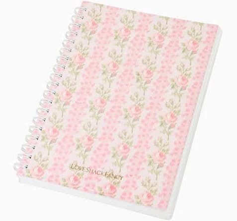 Loveshackfancy Strawberry Macaroon Spiral Notebook