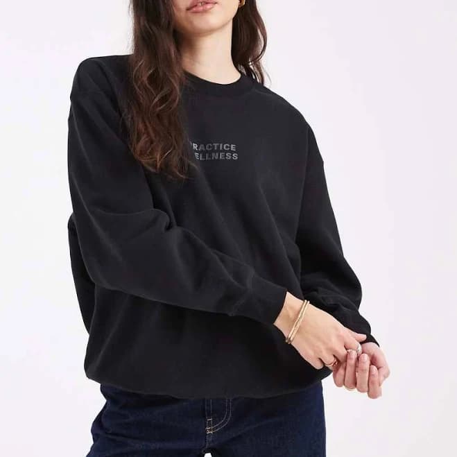 Cotton On Women's Plush Graphic Crew Sweatshirt